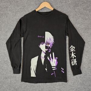 Unisex-‎ Tokyo Ghoul Ken Kaneki Split Face Long Sleeve T-Shirt